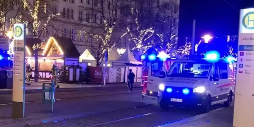 Almanya'da Noel Pazarı Saldırısı: Magdeburg'da Araç Kalabalığa Daldı